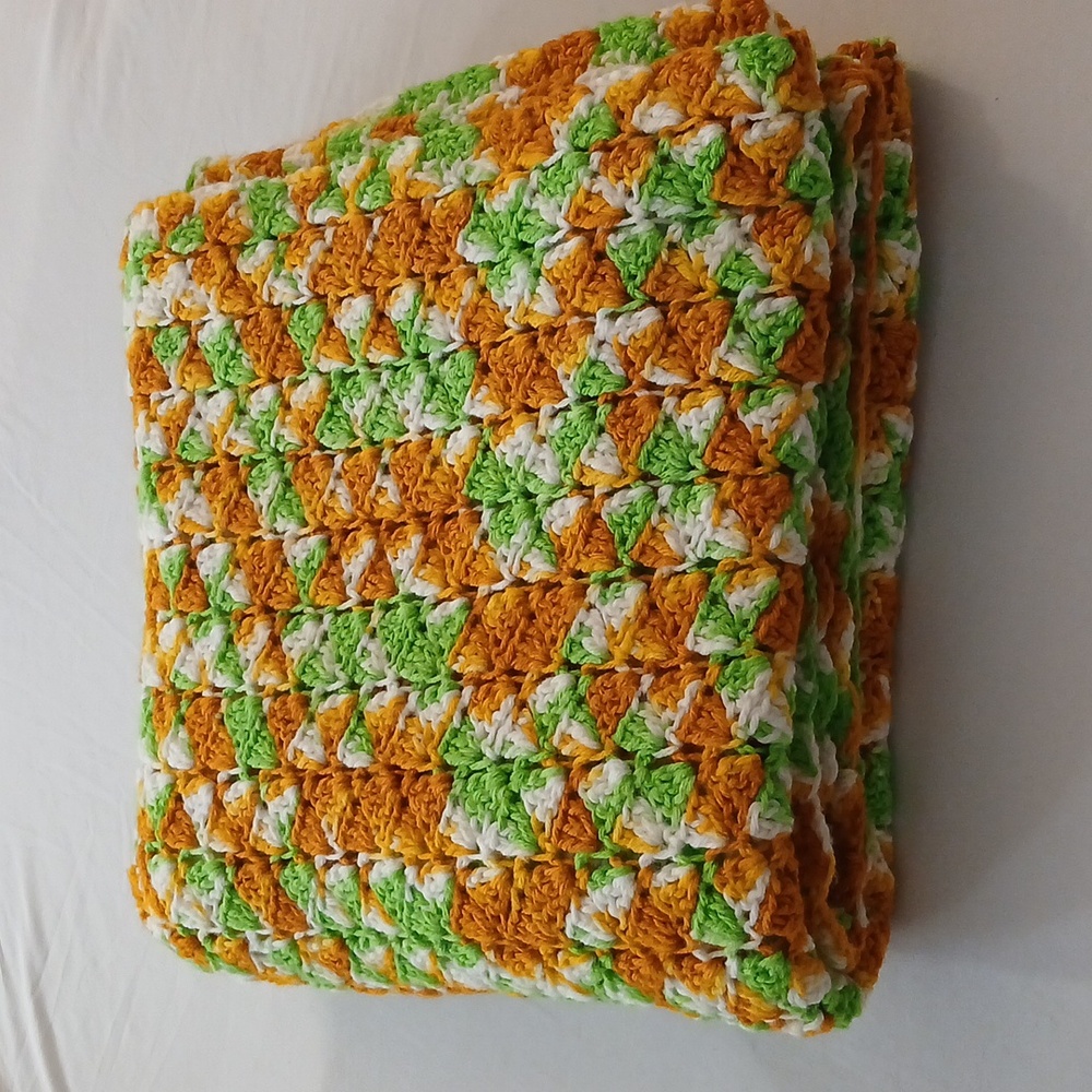 Colorful Crochet Blanket 66 X 54